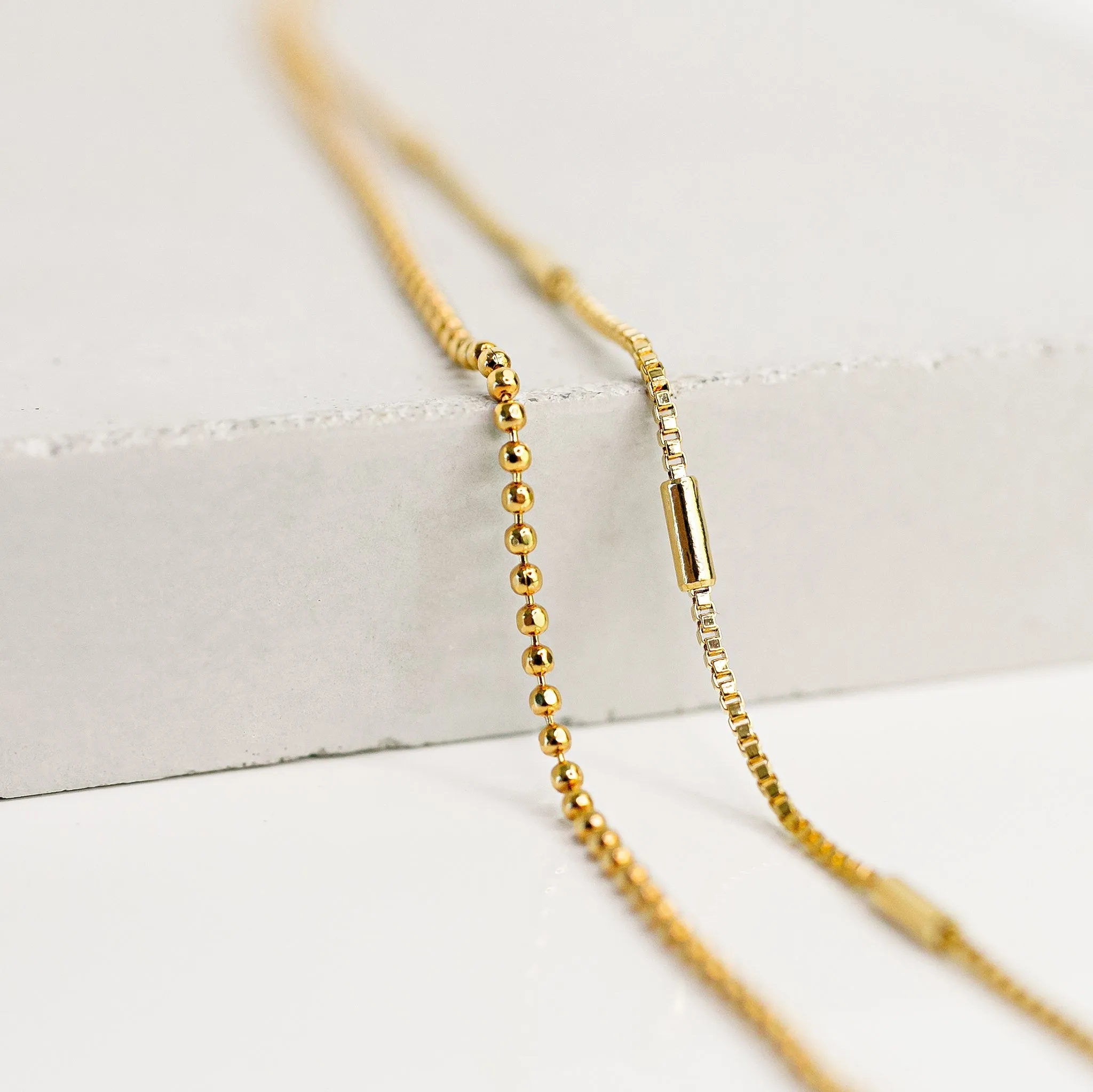 Alba   Corsica Chain Necklace Layering Set