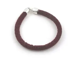 Sparkly Maroon Cord Bracelet